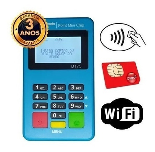 Maquininha Point Mini Chip Mercado Pago