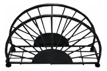 Comprar Servilletero Alambre Negro Crystal Rock 15x5cm
