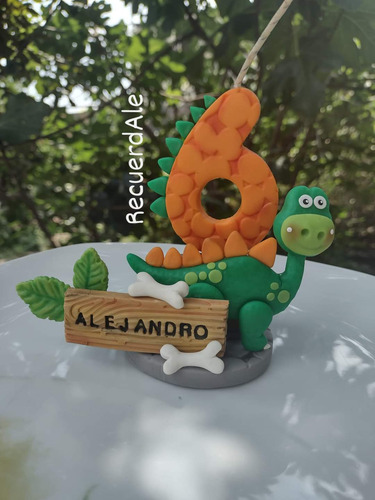 Vela, Cake Topper Dinosaurio