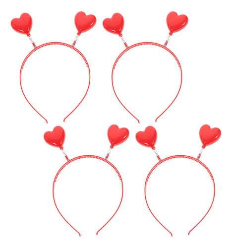 4 Unidades De Diadema Con Forma De Corazón, Diadema Decorati