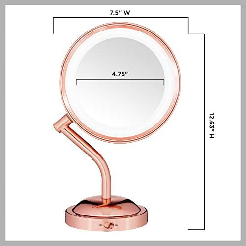 Espejo De Maquillaje Iluminado Con Aumento Conair, Espejo De