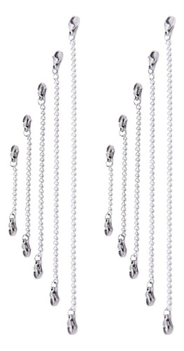10 Piezas Extensor De Collar Cadena De Extensión Con Cierre
