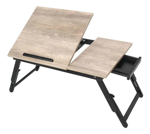 Jmlhmxc Bamboo Laptop Desk Bed Tray Table Adjustable Table .