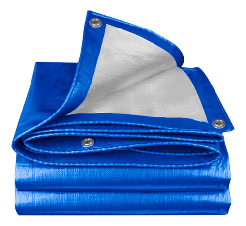 Cobertor Lona Plastica Multiuso 4 X 3mts Color Azul Azul