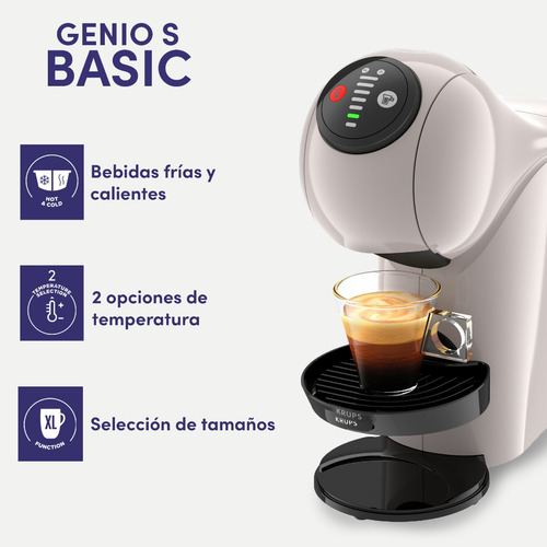 Cafetera Dolce Gusto Krups Genio S Taupe Kp240ax0 Taupe/crema
