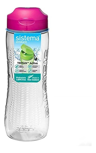 Botella Hidratacion Sistema Active 800ml New Zealand Colores