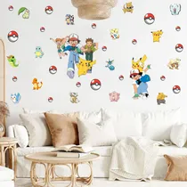 Comprar Adesivos De Parede Pokémon Personagens Desenhos Animes