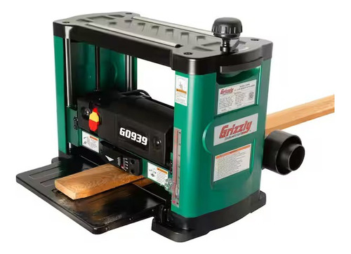 Cepillo Cepilladora De Banco 13 PuLG 2 Hp Grizzly G0939 Color Verde