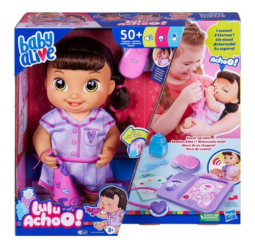 Baby Alive Muñeca Interactiva Lulu Achoo Reacciones, Sonidos