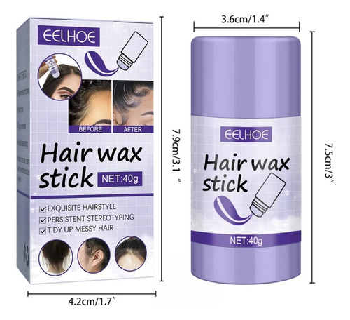 Barra De Cera Para El Cabello Hair Wax Stick 40 Gr