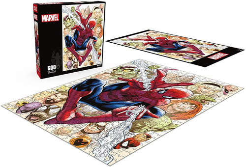 Marvel Spider-man Rompecabezas 500pz Hombre Araña Personajes