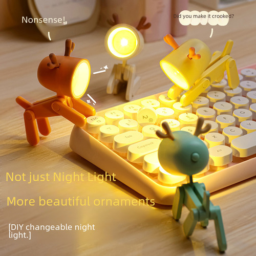 0,06 W, Tres Baterías, Luz Nocturna Led Creativa Para Mascot