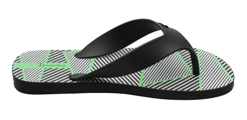 Imagen 3 de 6 de Ojotas Ipanema Hombre Deck Ad Negro/negro/blanco 5332
