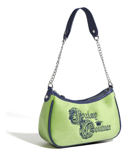 Bolso De Hombro Bordado Verde De Estilo Vintage