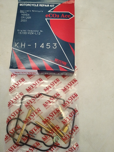 Kit Reparación Carburador Honda Cr125 Año 2001 Keister Japon