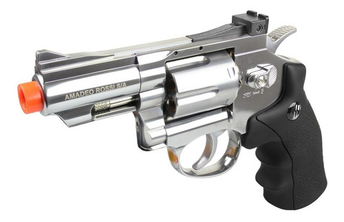 Revólver De Co2 Rossi 708s Wingun Cromado 4,5mm Full Metal