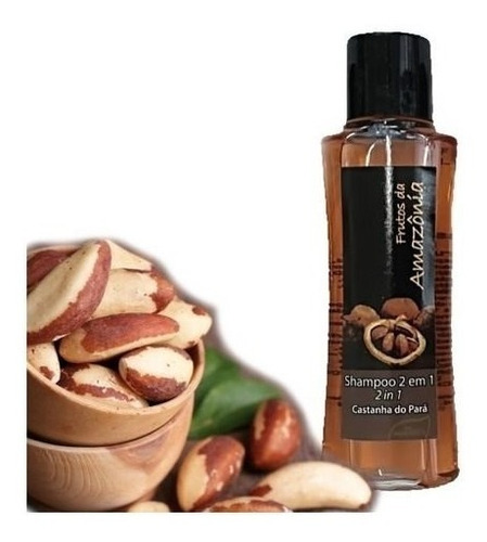 Shampoo 2em1 Frasco 35ml Castanha Cx 200un P/ Hoteis,pousada
