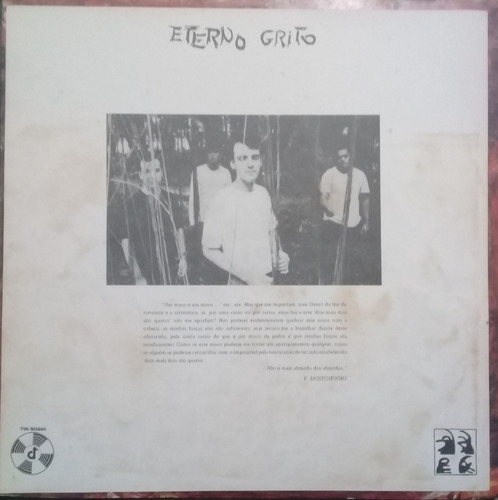 Imagem 4 de 7 de Mini Lp Vinil (nm) Eterno Grito Eterno Grito Ed. Toc 1989