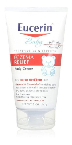 Eucerin Bebé Eczema Relief Body Creme 5 Oz - 2 Paquete