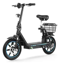 Comprar HONEYWHALE M5-Elite Scooter Eléctrico Plegable Con Asiento 40km\u002Fh-Velocidad 40km-Autonomía Max Batería 15AH Motor Max-750W Color Negro con Azul HONEYWHALE Patin electrico