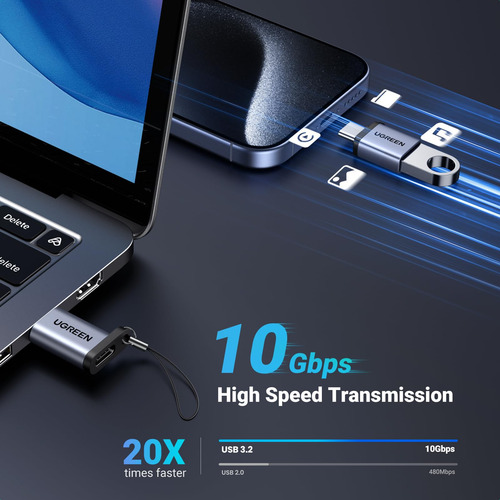 Adaptador Usb A Usb C Ugreen Usb C Macho A Usb 3.2 Hembra