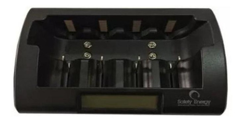 Imagen 2 de 5 de Cargador Lcd +6 Pilas Grandes D 9000mah Mas Fuente 220v