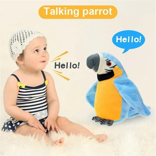 Juguetes De Peluche, Loro Parlante, Voz Mímica, Regalos Para