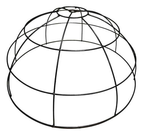 Armazón Alambre Campana 40cm X 20 Alto Pintado Epoxi Premium Estructura Negro