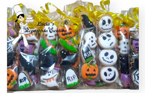 Galletas Mini Halloween/día De Muertos. 12 Paquetes C/4minis