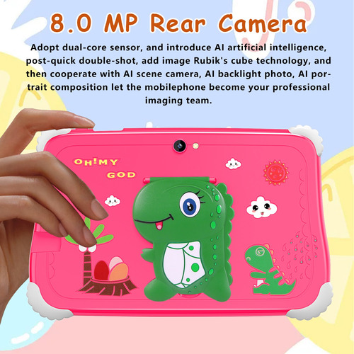 7'' Tableta Niños Con Accessories Android 11 6g+128g Wifi Celeste