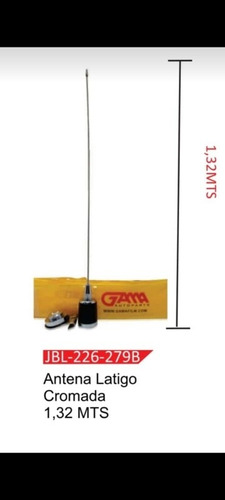 Antena Latigo Cromada 1.32 Mts 