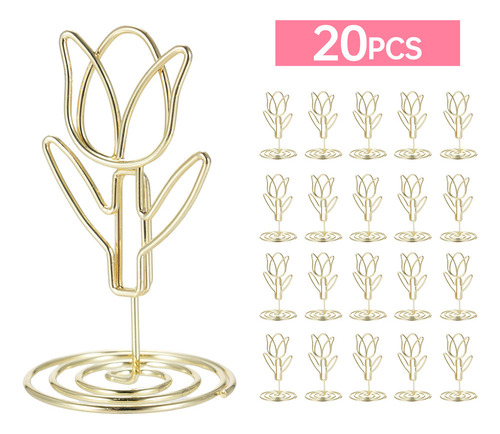 Z Soporte Para Notas Con Clip, Foto, Tulipán, Letrero,