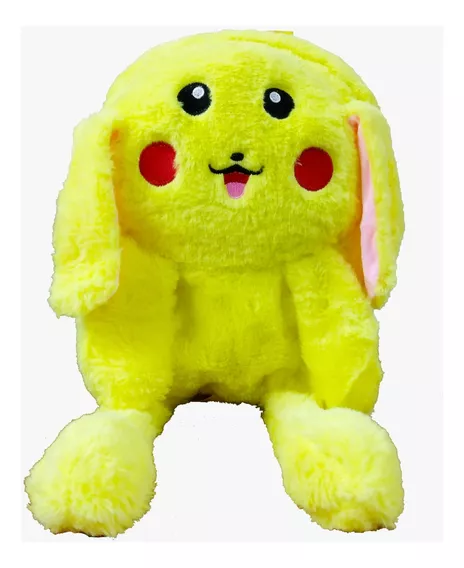 Mochila De Peluche Pikachu Con Luz Led