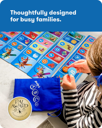 Juego Simplyfun Roobys Abcs Pre-k Alphabet 1-4 Jugadores 3+
