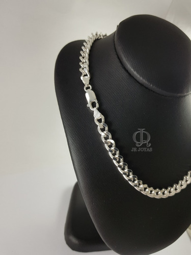 Imagen 2 de 7 de Cadena Plata 925 Groumet 7mm 60cm Maciza Hombre Garantia
