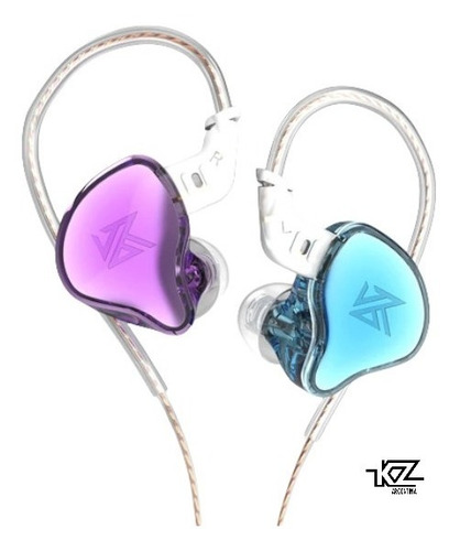 Imagen 2 de 9 de Auriculares In-ear Kz Edc 1dd Sin Microfono Cable Fijo Ofc