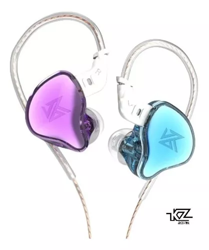 Auriculares Kz In Ear Edc Negro Con Microfono - Cable Fijo