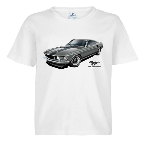 Playera Para Niña Y Niño Mustang Carros