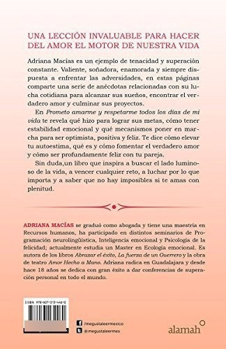 Prometo Amarme Y Respetarme Todos Los Dias De Mi..., De Macias, Adri. Editorial Alamah En Español