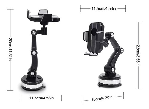 Soporte Para Celular Chupon Flexible Para La Ventosa Autos