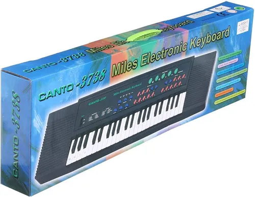 Organeta Para Niños M 3738s Microfono + Cable Usb Corriente