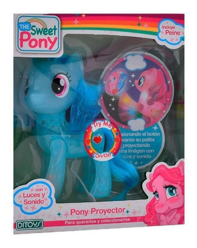 The Sweet Pony Figura Proyector C/ Luz Sonido Coleccion Cele