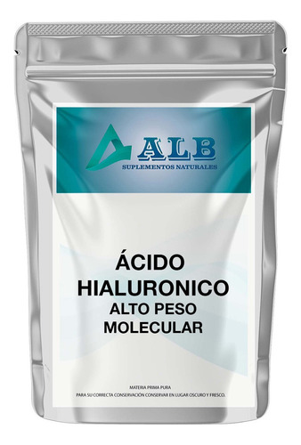 Ácido Hialurónico Puro 20 Gr Alto Peso Molecular Alb