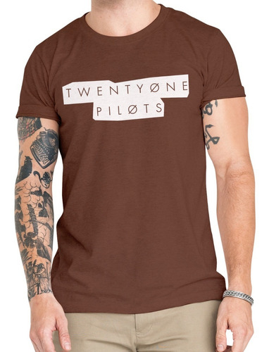 Polera Twenty One Pilots Algodón 100% Organico Mus58