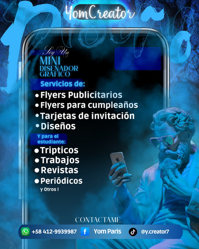 Creación De Flyers, Invitaciones, Trabajos Escolars Y Más