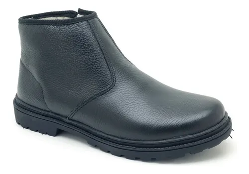 Bota masculina store com pelo