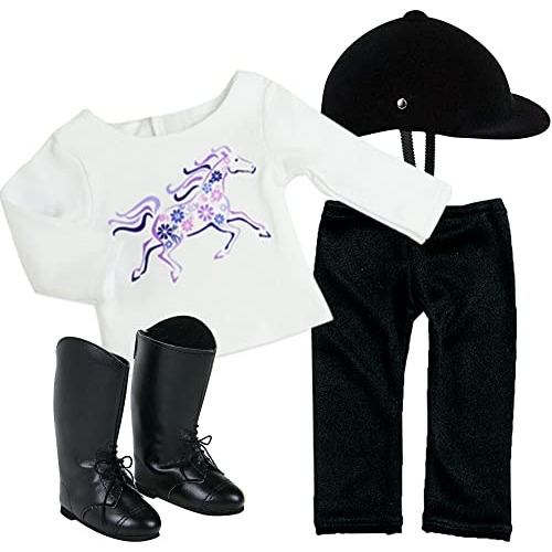 Sophia 4 Piece Horseback Riding Outfit With Riding Helmet An