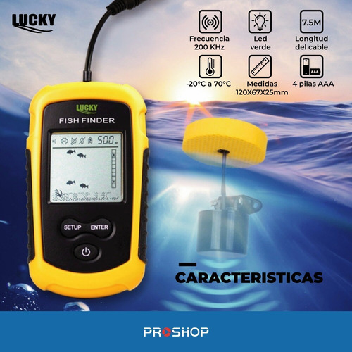 Imagen 9 de 10 de Pesca Ecosonda Fish Finder Portatil Sonar 100 M Modelo Nuevo