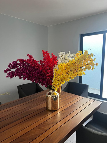 20pz Rama De Cerezo Durazno Flor 30 Varas Artificial 95cm Fucsia