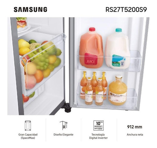 Heladera Side By Side Samsung Inverter Space Max 716l